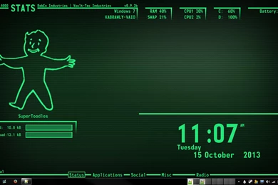 Rainmeter Fallout Pipboy Suite By IanMelbourne93 On DeviantArt