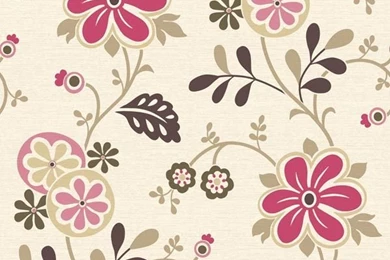 2535 20676 Pink Modern Floral Trail Amelie Simple Space 2 ...