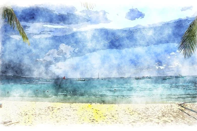 Watercolor Ocean