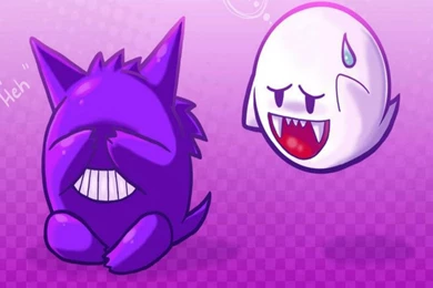 GENGAR SCARED OF BOO WALLPAPER (