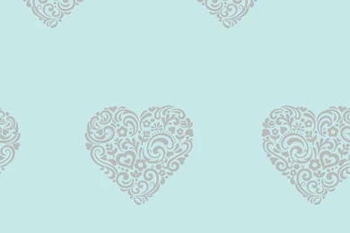 I Love Wallpaper™ Shimmer Hearts Wallpapers Teal / Silver ...