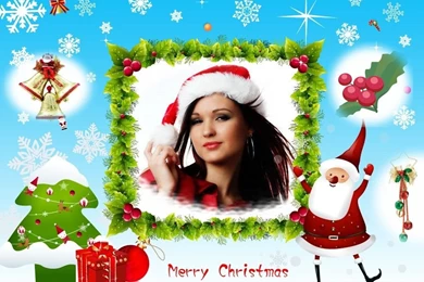 Design Christmas Wallpapers With Frame Photo Editor