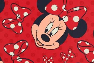 Kids Wallpapers Kids@Home Wallpapers 70 235 70235 Minnie Mouse Red ...