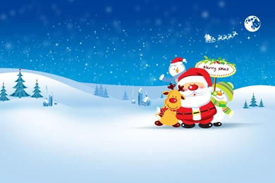 Snowman Santa Claus Christmas Hd Wallpapers ImgMob