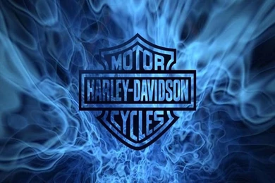Harley Davidson Blue Flames