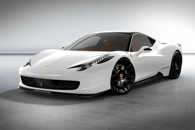 White Ferrari 458 Italia Wallpapers