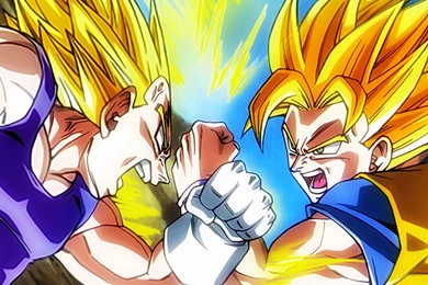 goku and vegeta super saiyan