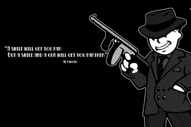 Al Capone Quote And Vault Boy Wallpapers Quote Wallpapers