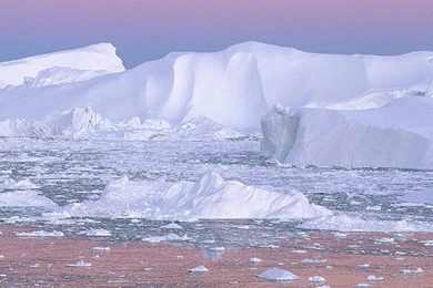 Download Wallpapers 3840x2160 Iceberg, Pink, White, Cold, Greenland ...