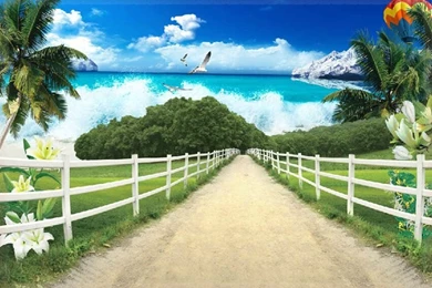 Dirt Road Design 3 D Large Sitting Room The Bedroom Room Corridor ...