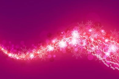 Pink & Purple Bokeh Backgrounds With Snowflakes Free Vector