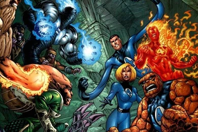 Wallpapers Comic World Total Fantastic Four Fight 1024x768 ...