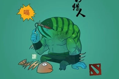 Download Wallpapers 540x960 Tidehunter, Dota 2, Chibi, Simple Art ...