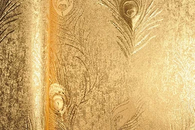 Luxury Peacock Feather 3D Waterproof Thick Embossed Vinyl ...