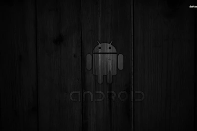 Dark Gray Android On Wood Wallpapers Computer Wallpapers