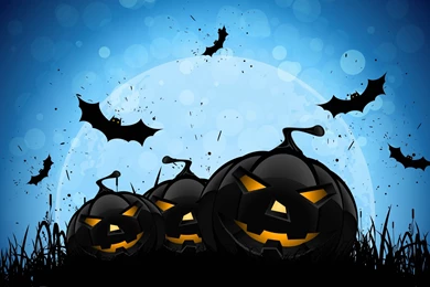 Halloween Wallpapers Blue Backgrounds Wallpapers