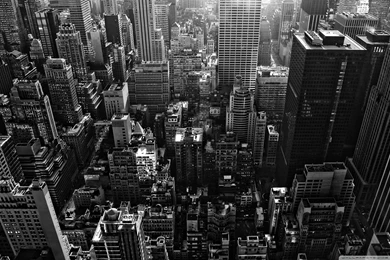 New York, City, Architecture, Black And White Image Wallpapers