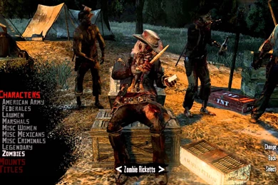 Red Dead Redemption Undead Nightmare: All Online Characters YouTube