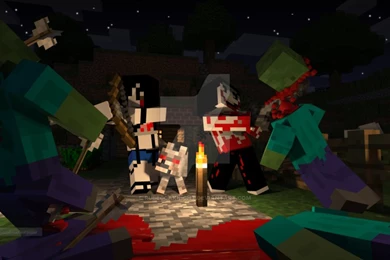 Novaskin minecraft wallpapers Zombie Attack! By Rubeccaknight On ...