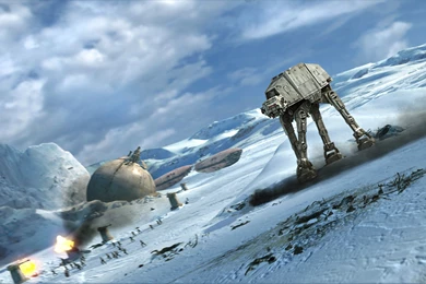 Star Wars, Battle, Hoth, AT AT :: Wallpapers