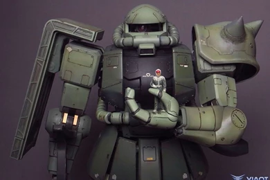 1/48 Mega Size Model Zaku II: Assembled, Painted/Weathered ...