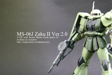MG 1/100 MS 06J Zaku II Ver.2.0 (Final Write up)