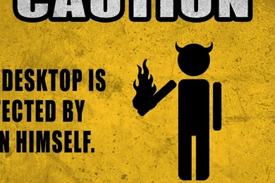 Desktop Protected By Satan iPad 3,4 & Air Wallpapers