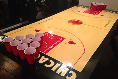 Basketball Beer Pong Table