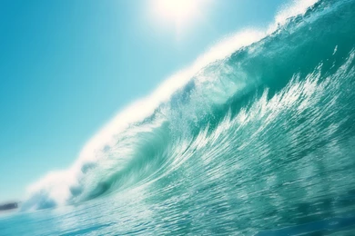 Sea Tide Blue Water Wave Desktop Wallpapers