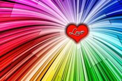 Heart Rainbow N Wallpapers On MobDecor
