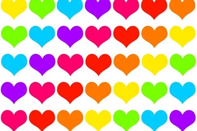 Multicolour Hearts