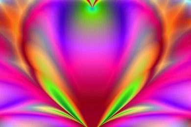 RAINBOW HEART WALLPAPER (