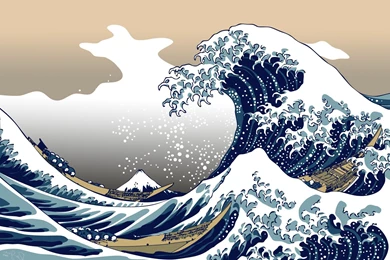 Wallpapers 神奈川沖浪裏 The Great Wave Off Kanagawa By ... Desktop Background