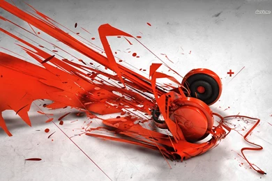 Red Headphones Wallpapers Music Wallpapers