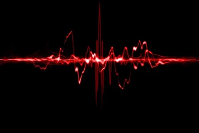 Red Oscilloscope Waves Wallpapers Abstract Wallpapers