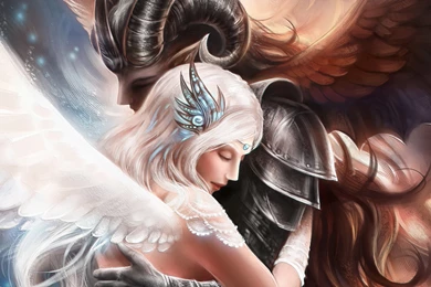 Demon Angel Love Wallpapers