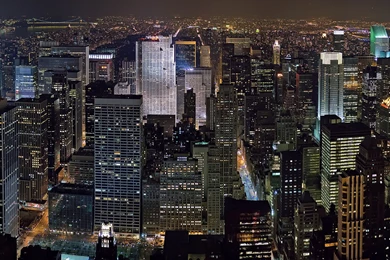 Download Wallpapers 3840x2160 New York, Night, Skyscraper 4K Ultra ...