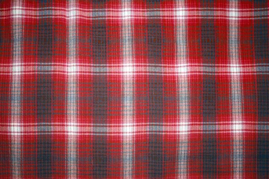 Red And Blue Plaid Fabric Close Up Texture Picture