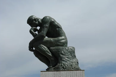 Alfa Img Showing > Thinking Man Statue Wallpapers