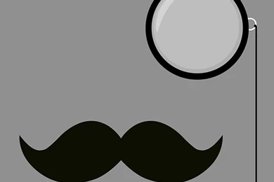 Monocle Mustache iPhone 4 Wallpapers (640x960)