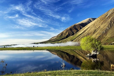 Nature Hills Lake Landscape Wallpapers Themes