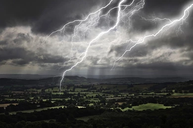 Stormy Fields Wallpapers