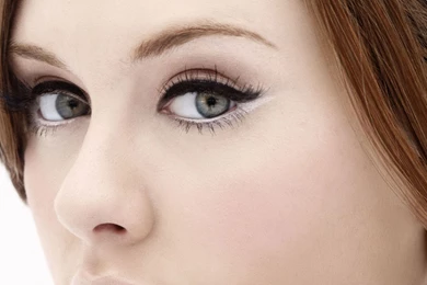 Download Wallpapers 2560x1440 Adele, Girl, Look, Face, Cosmetics ...