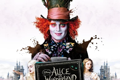 Wonderland Mad Hatter Mia Wasikowska Johnny Depp Wallpapers