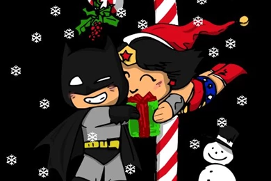 Batman Wonder Woman Xmas Chibi By Ares 81 On DeviantArt