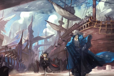 Download Anime Airship Wallpapers 1824x835