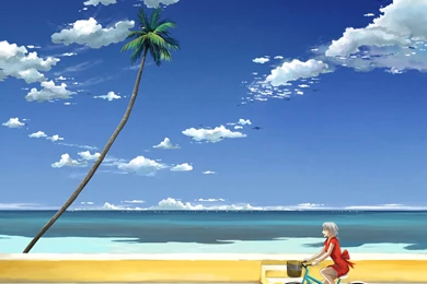 Beach Anime Girls : Desktop And Mobile Wallpapers : Wallippo