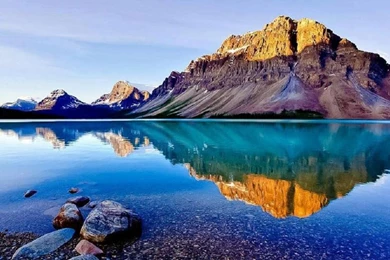 Crystal Clear Mountain Reflection Wallpapers (