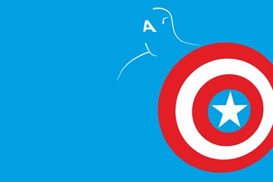 Captain America Shield Blue Minimal Marvel Wallpapers