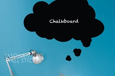 Thought Bubble Chalkboard Wall Decal Speech Bubble Wall Sticker ...